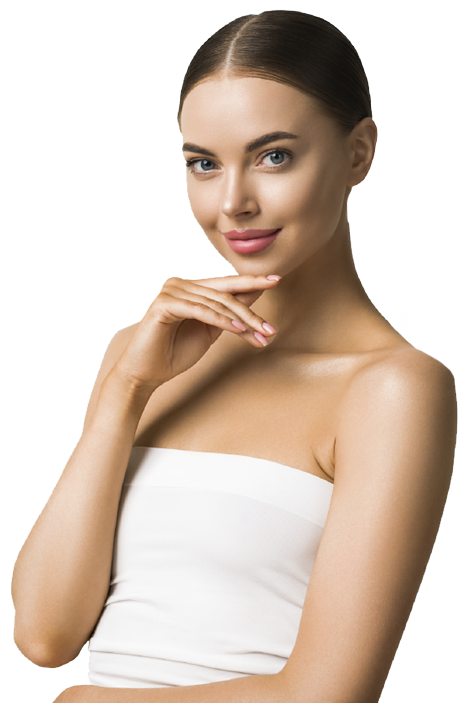 beauty woman skin care beautiful female hand touch 6Q6EWXA